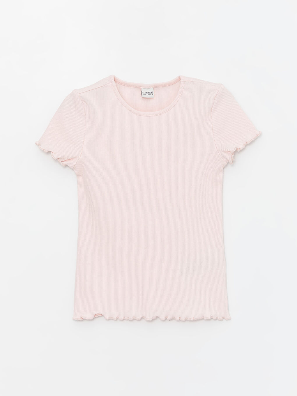 Crew Neck Basic Short Sleeve Girls T-Shirt -S46961Z4-QVR