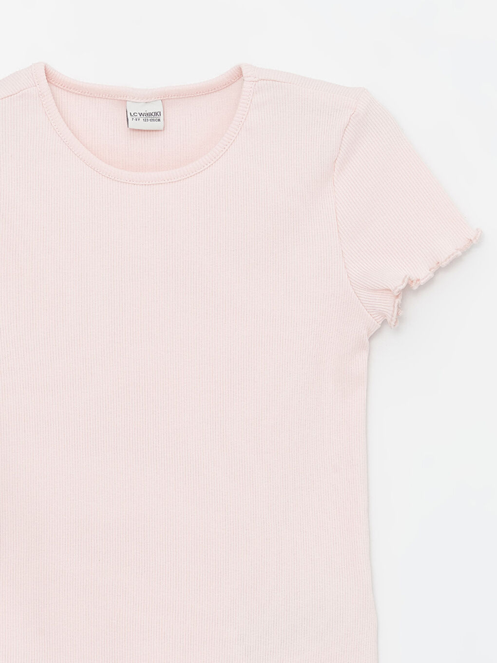 Crew Neck Basic Short Sleeve Girls T-Shirt -S46961Z4-QVR
