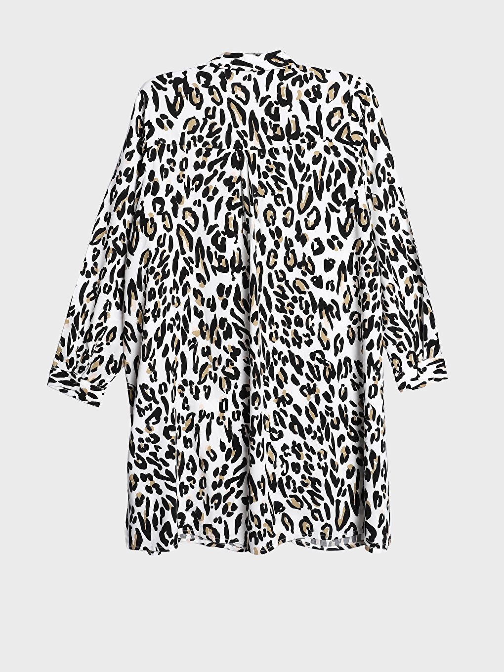 Collared Neck Patterned Women's Dress-1