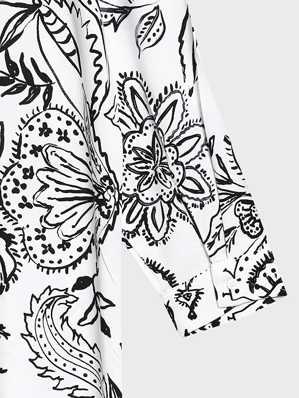 Collared Neck Patterned Women's Dress-1