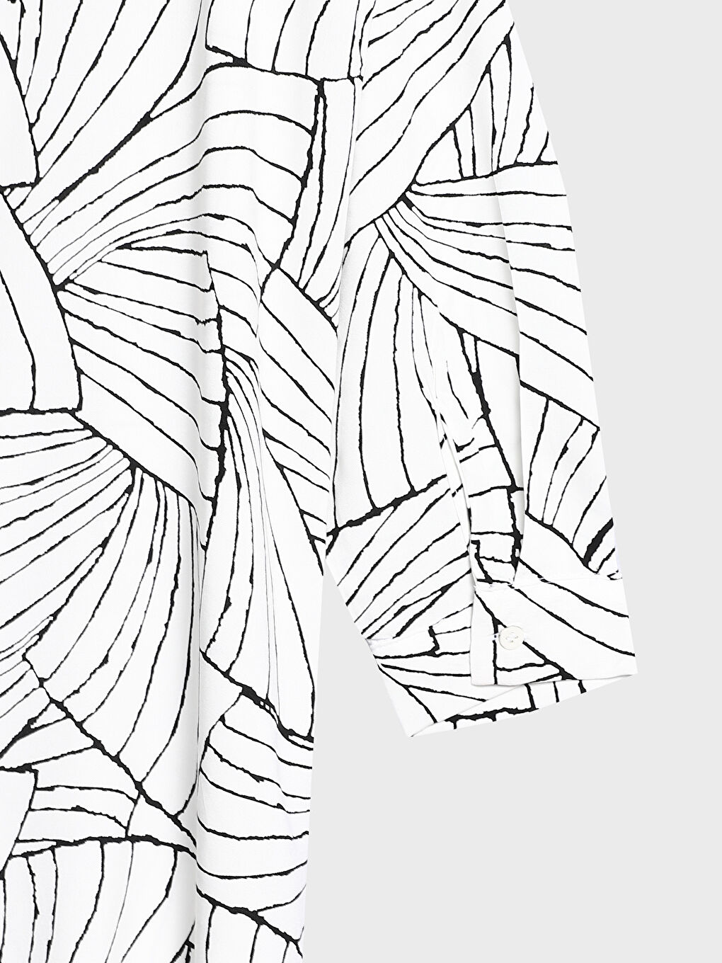 فستان نسائي بياقة قميص منقوش-1