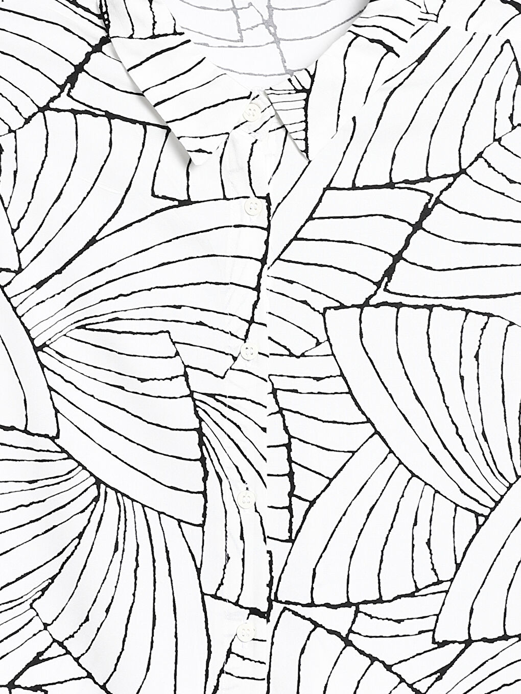 فستان نسائي بياقة قميص منقوش-3