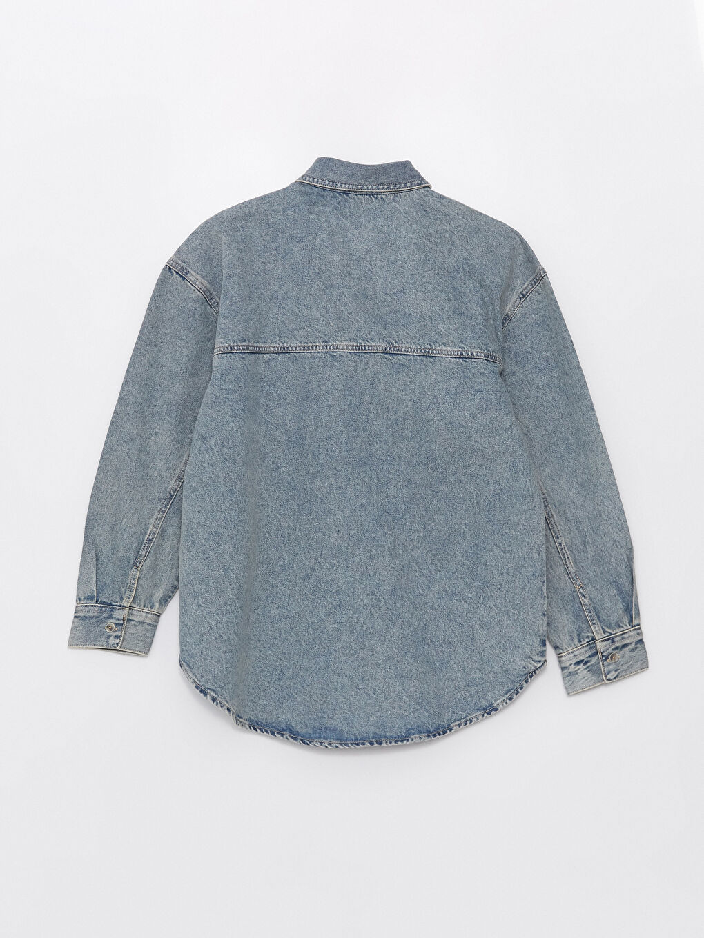 Oversize Women's Denim Shirt Jacket -S46964Z8-311