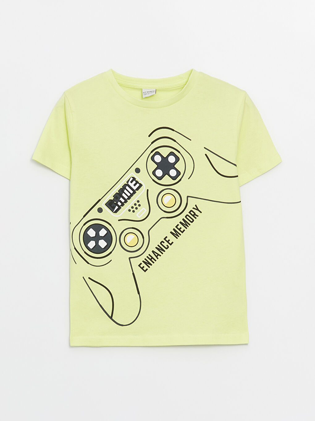 Crew Neck Printed Short Sleeve Boys' T-Shirt