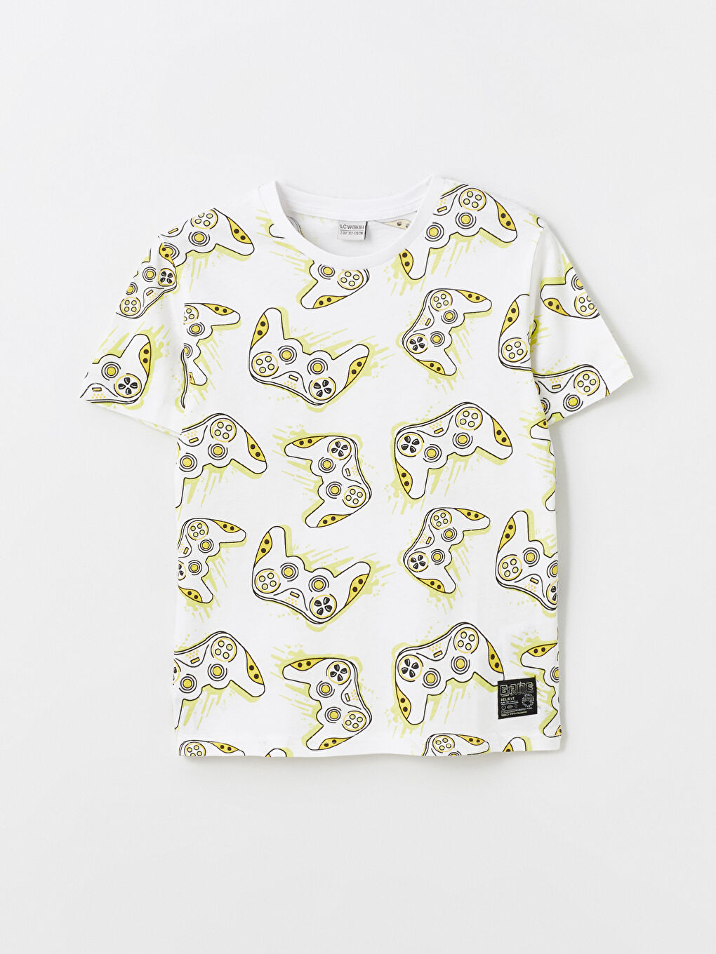 Crew Neck Printed Short Sleeve Boys' T-Shirt -S46979Z4-VE4