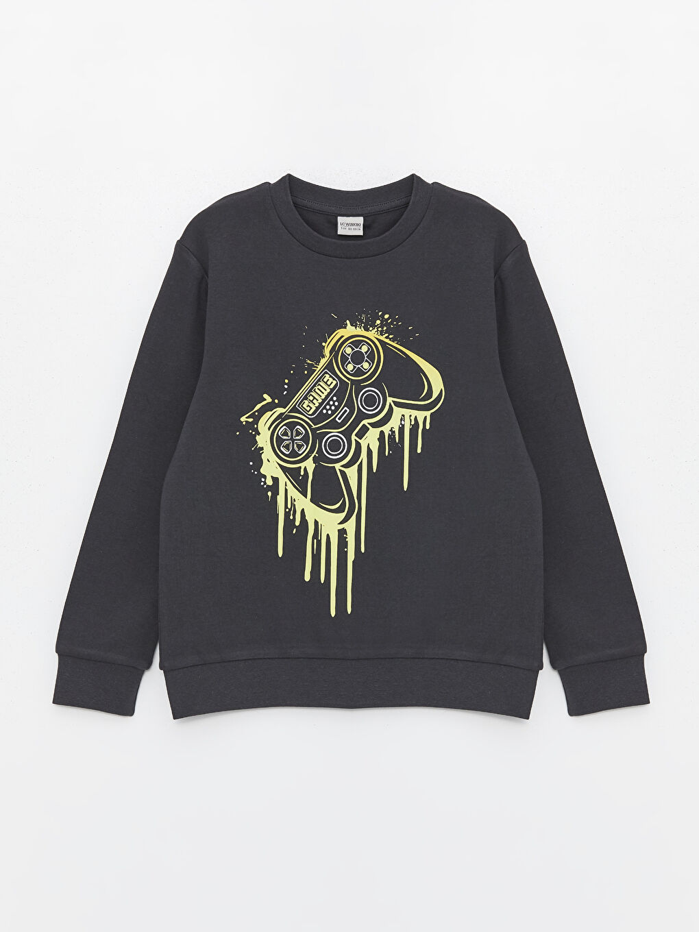 Crew Neck Printed Long Sleeve Boys' T-Shirt -S46981Z4-VFB