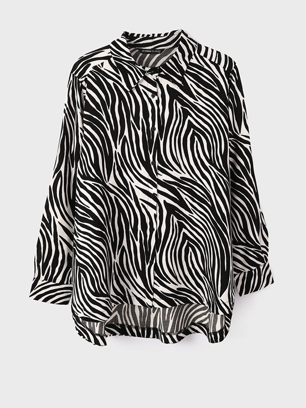 Patterned Long Sleeve Women's Shirt