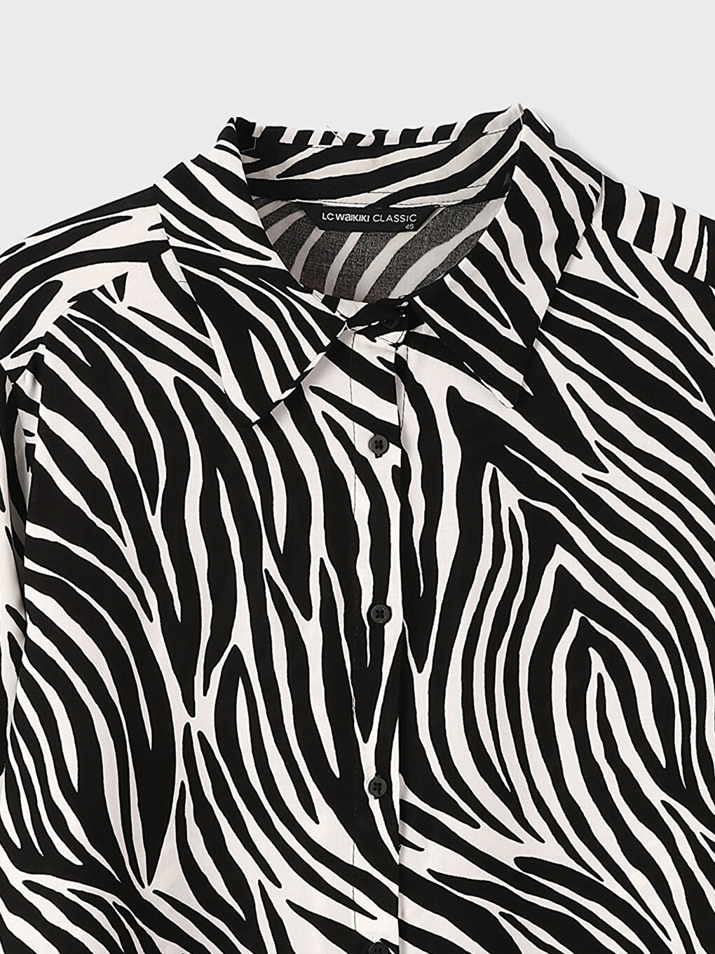 Patterned Long Sleeve Women's Shirt-1