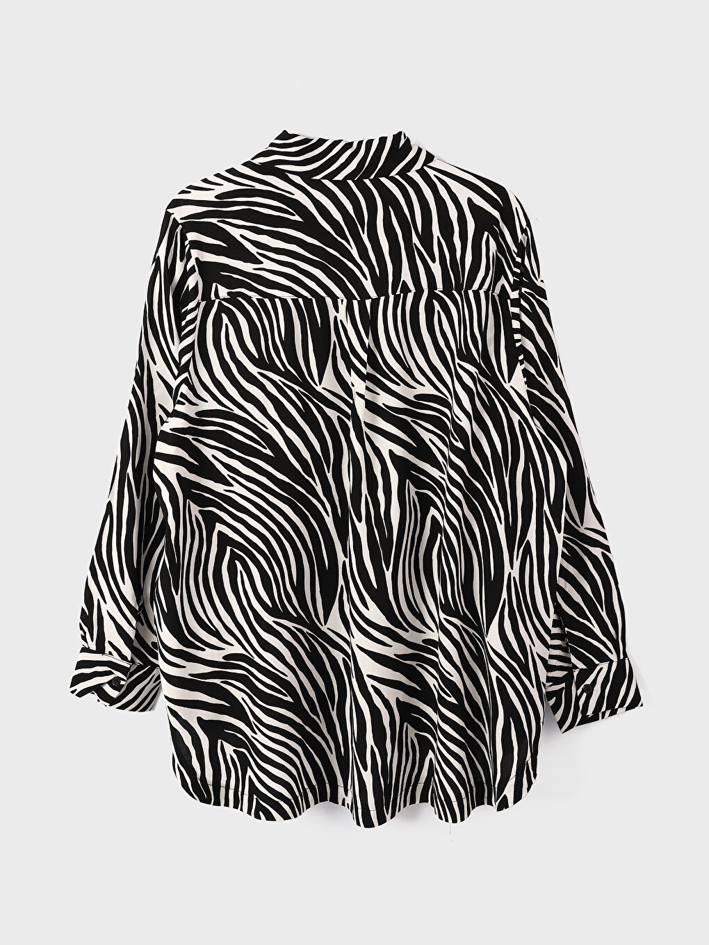 Patterned Long Sleeve Women's Shirt-2