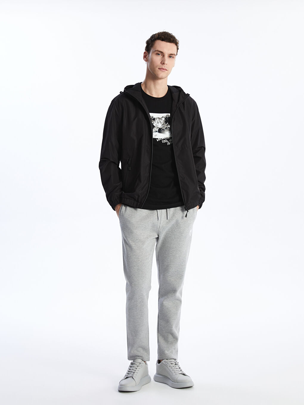 LCW Casual Standard Fit Hooded Men's Coat -S46987Z8-CVL