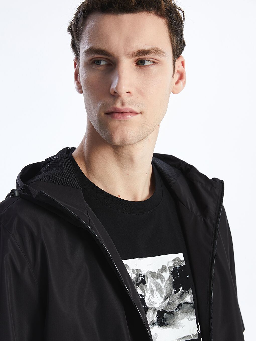 LCW Casual Standard Fit Hooded Men's Coat -S46987Z8-CVL