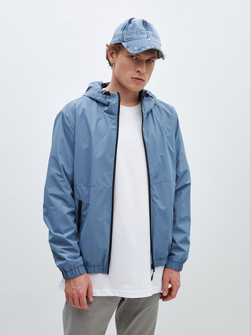 Standard Fit Hooded Men's Coat -S46987Z8-QJ0