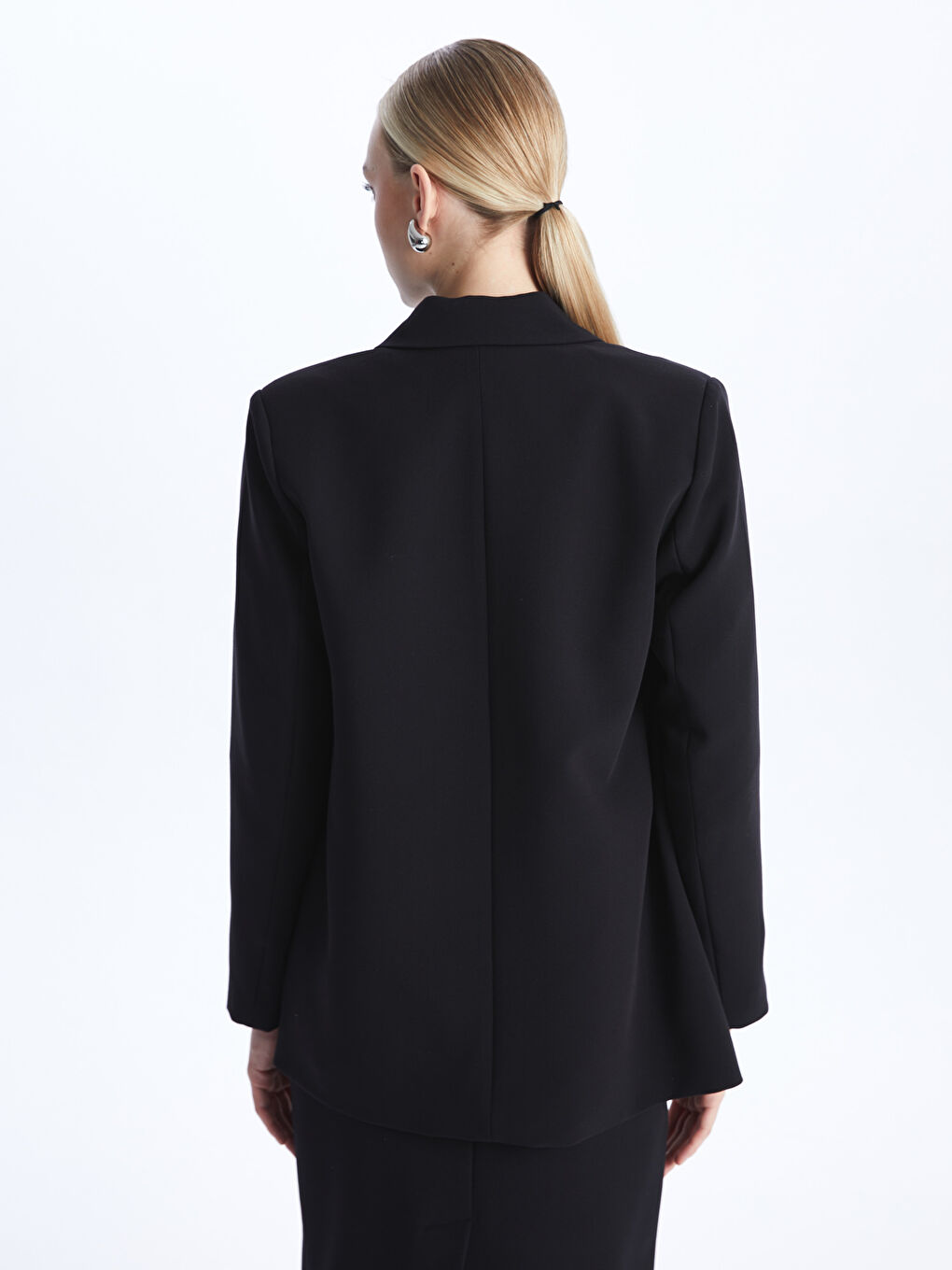 Sacou Blazer Crep pentru Femei-4