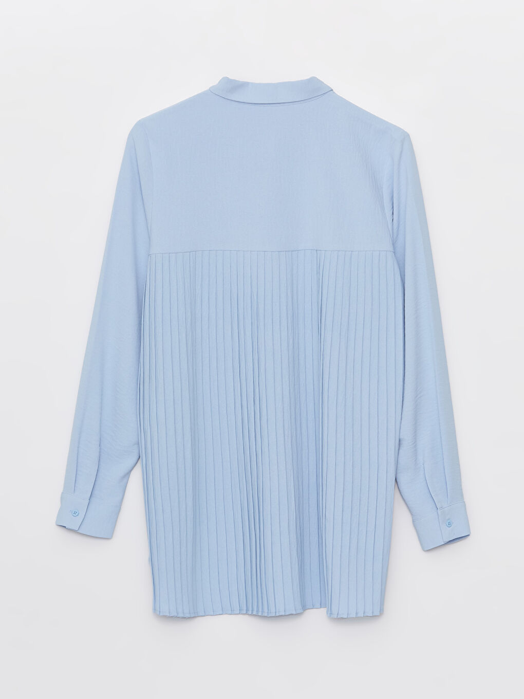 Plain Long Sleeve Women's Shirt Tunic -S47009Z8-FMR