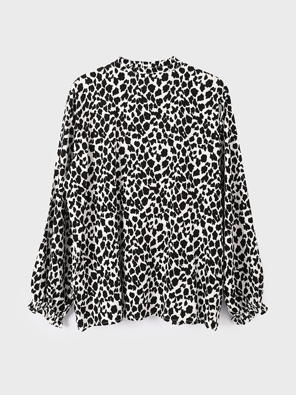 LCWAIKIKI Classic Tie Neck Floral Long Sleeve Women's Blouse -S47016Z8-LQJ
