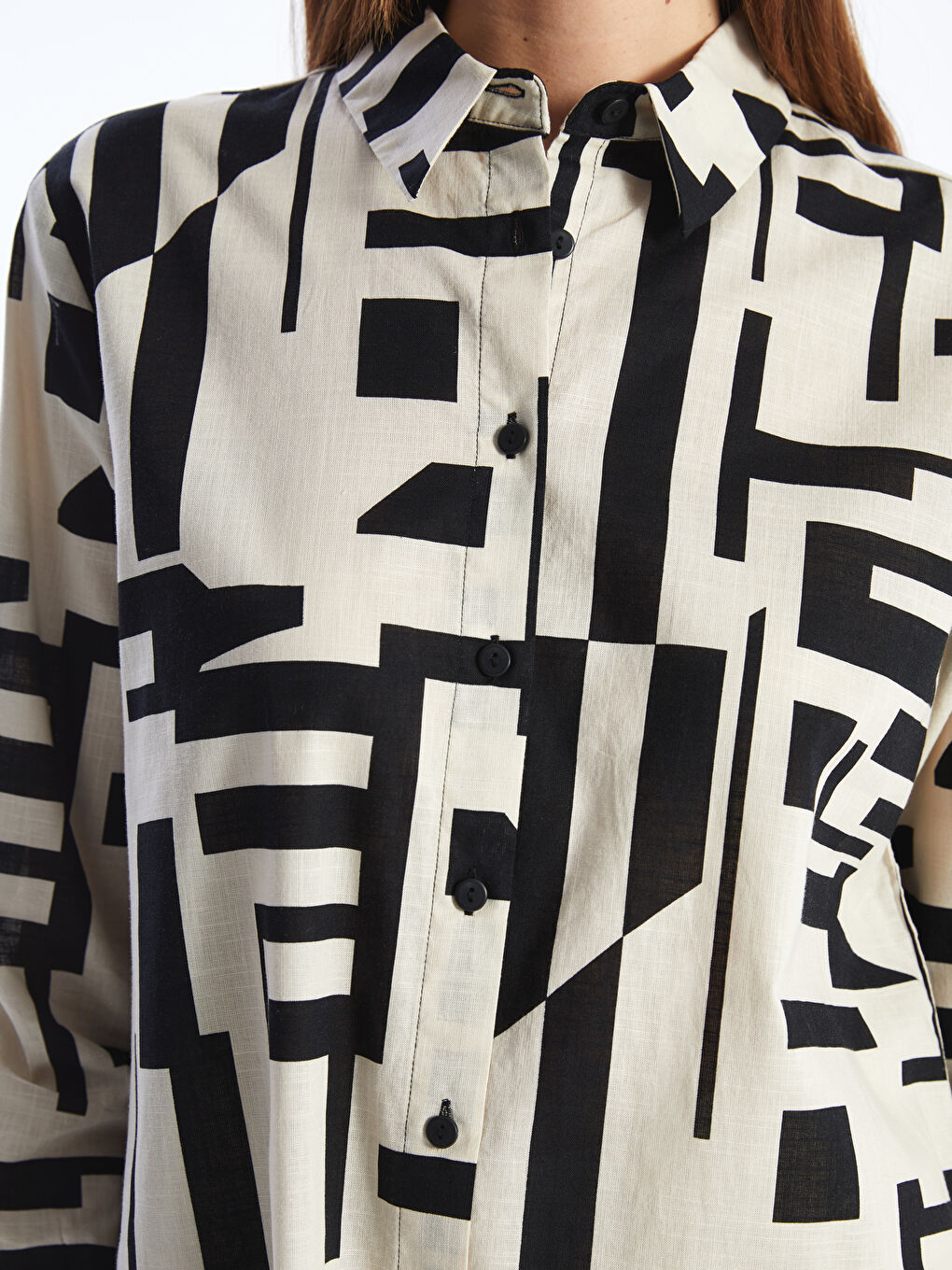 LC Waikiki Patterned Women's Shirt Tunic -S47017Z8-LQJ