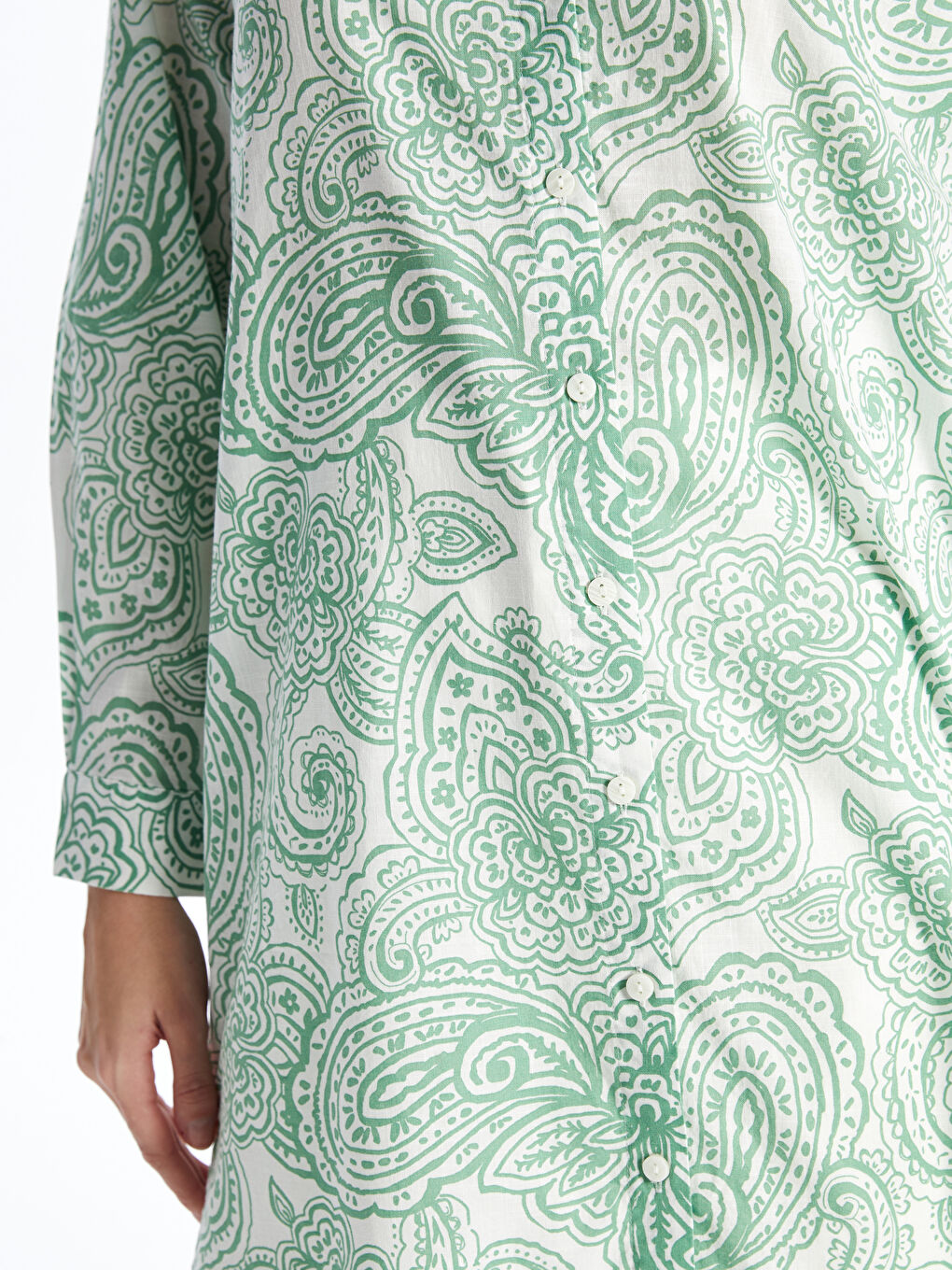 Patterned Women's Shirt Tunic -S47017Z8-LRR