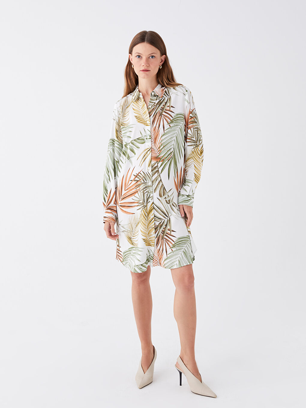 Patterned Women's Shirt Tunic-2