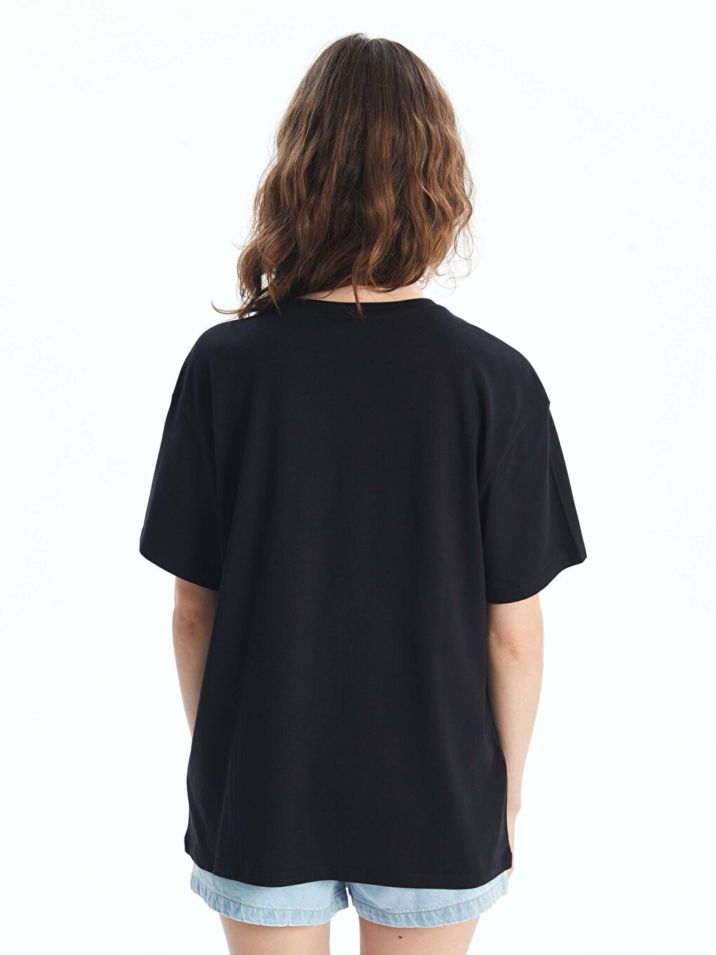 T-shirt Imprimé à Col Rond pour Femmes-4