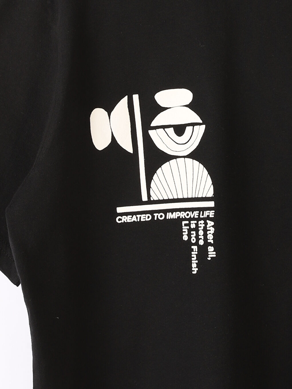 Crew Neck Short Sleeve Printed Combed Cotton Men's T-shirt-2