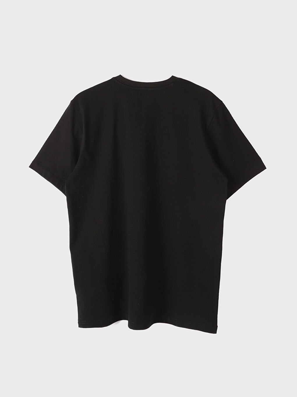 Crew Neck Short Sleeve Printed Combed Cotton Men's T-shirt-1