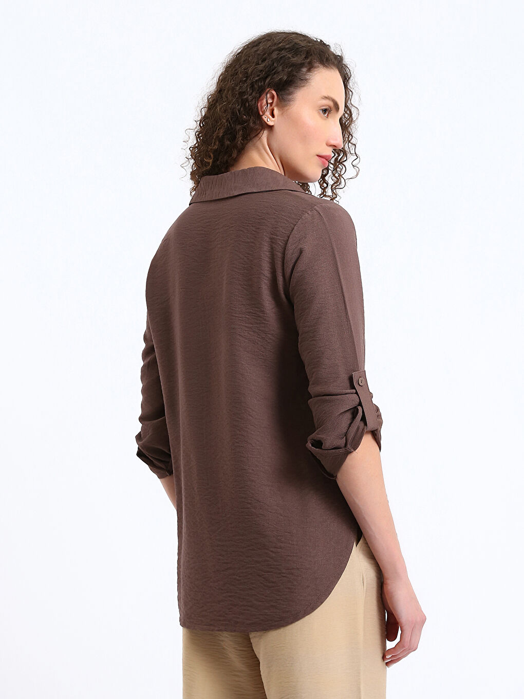 قميص سادة كم طويل للسيدات-8