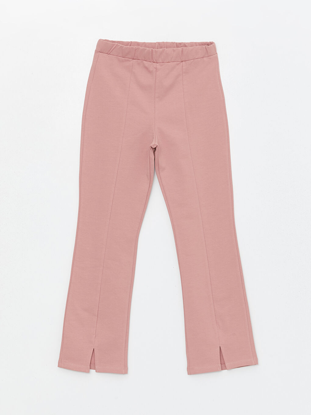 Pembe Beli Lastikli Basic Kız Çocuk Tayt