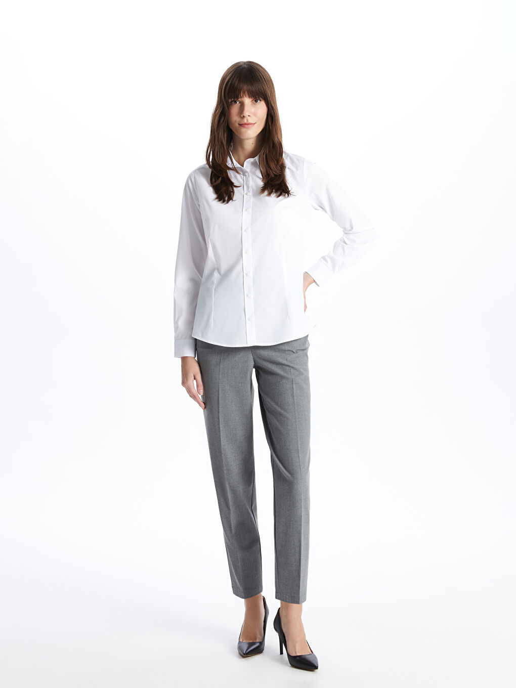 Poplin Women's Shirt -S47101Z8-SJT