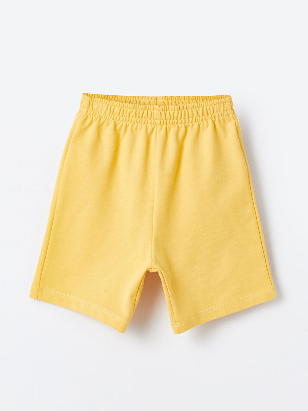 Sarı Beli Lastikli Basic Erkek Bebek Şort