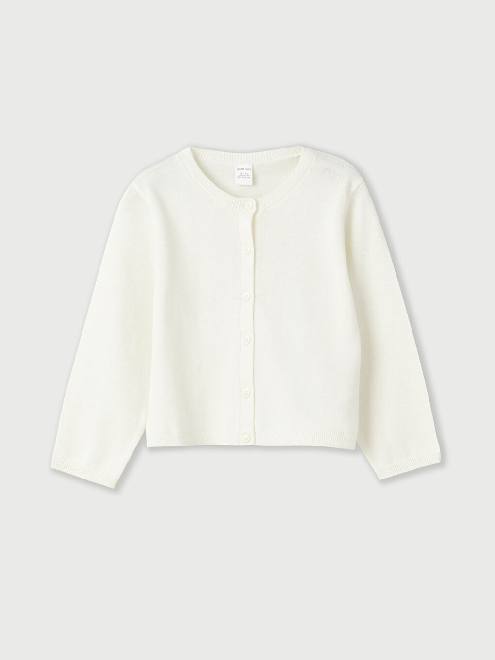 Crew Neck Long Sleeve Basic Baby Girls' Cardigan -S47136Z1-FDU