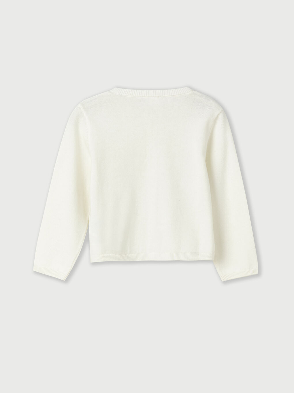 Crew Neck Long Sleeve Basic Baby Girls' Cardigan -S47136Z1-FDU