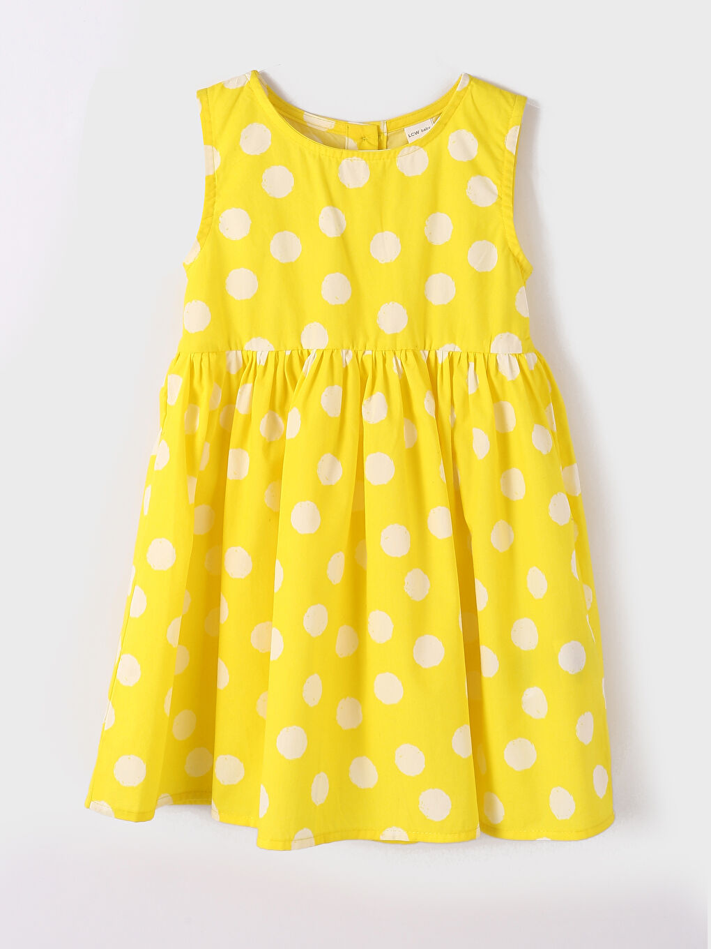 LCW Kids فستان للبنات الرضع بدون أكمام ياقة دائرية مُزهر -S47146Z1-LUG