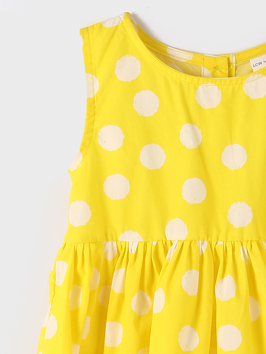 LCW Kids فستان للبنات الرضع بدون أكمام ياقة دائرية مُزهر -S47146Z1-LUG