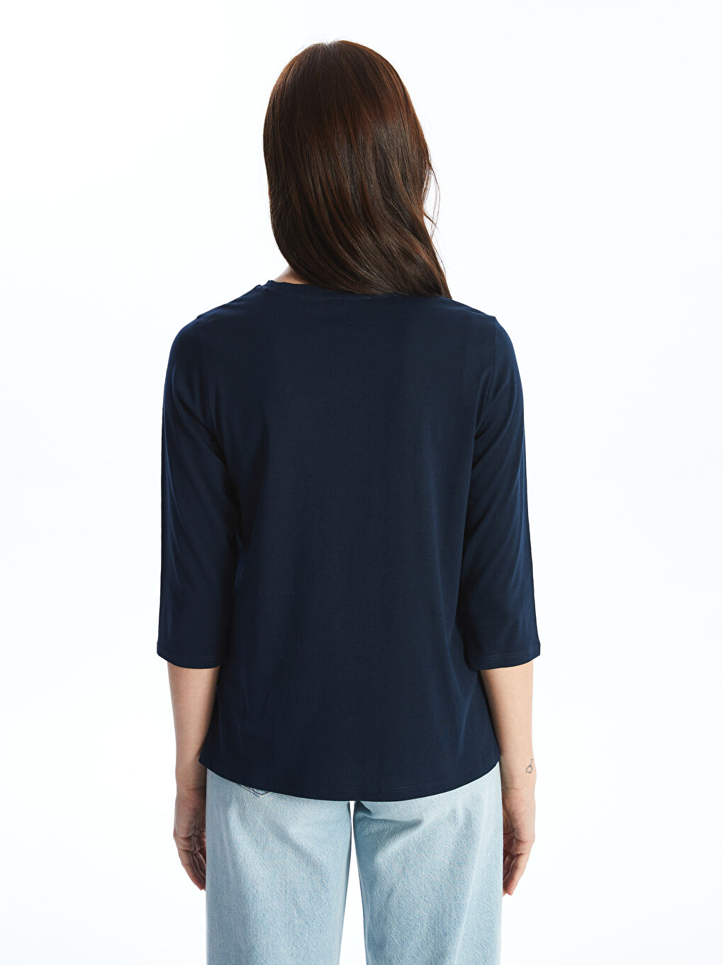 Crew Neck Printed Women's T-shirt -S47149Z8-YGH