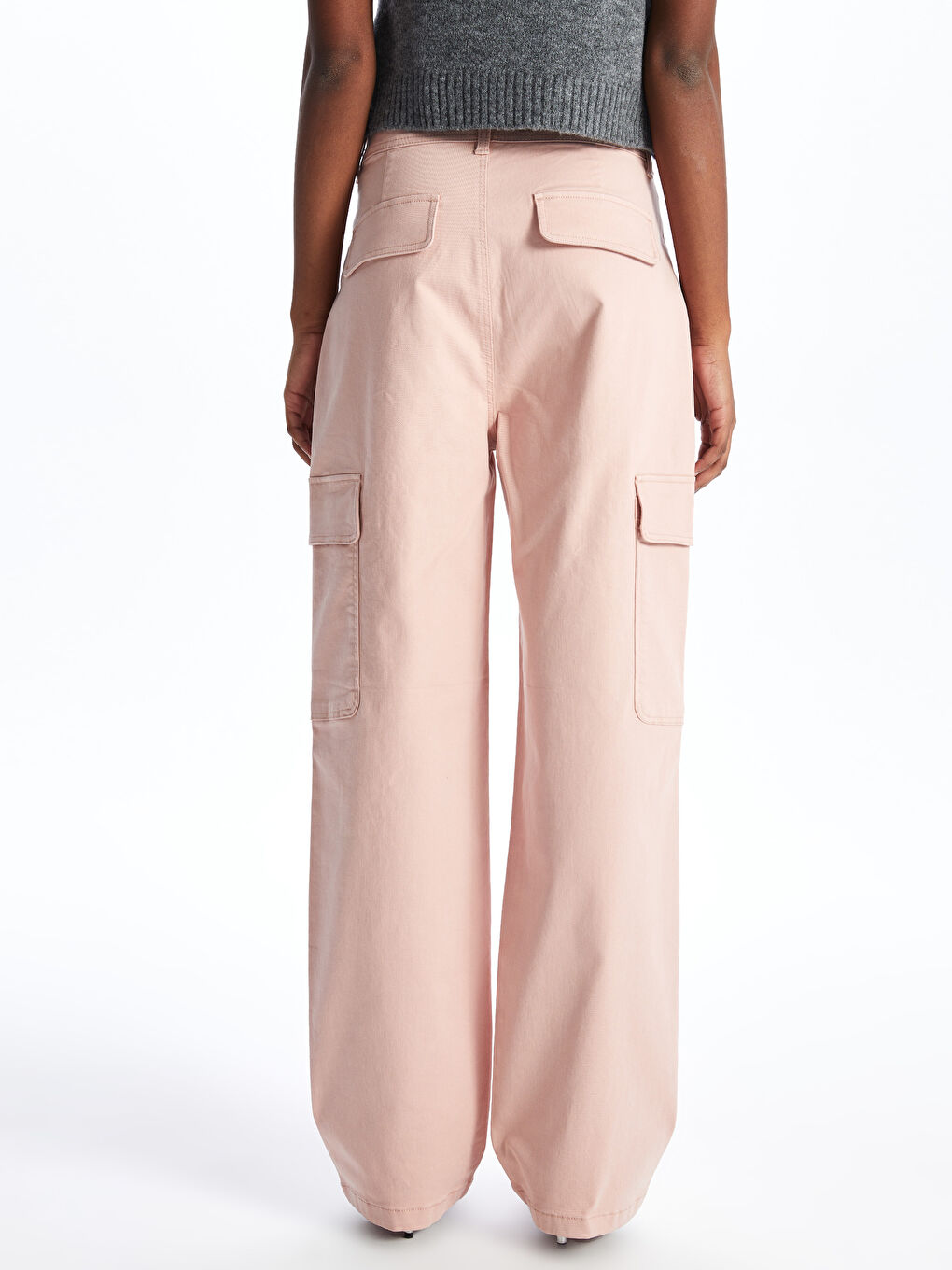 LC Waikiki Standard Fit Gabardine Women's Cargo Trousers -S47160Z8-V5V