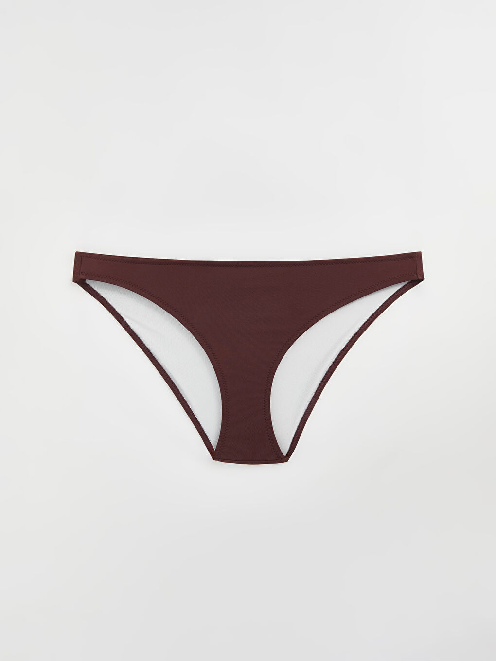 Kahverengi UV Korumalı Kadın Düz Bikini Alt