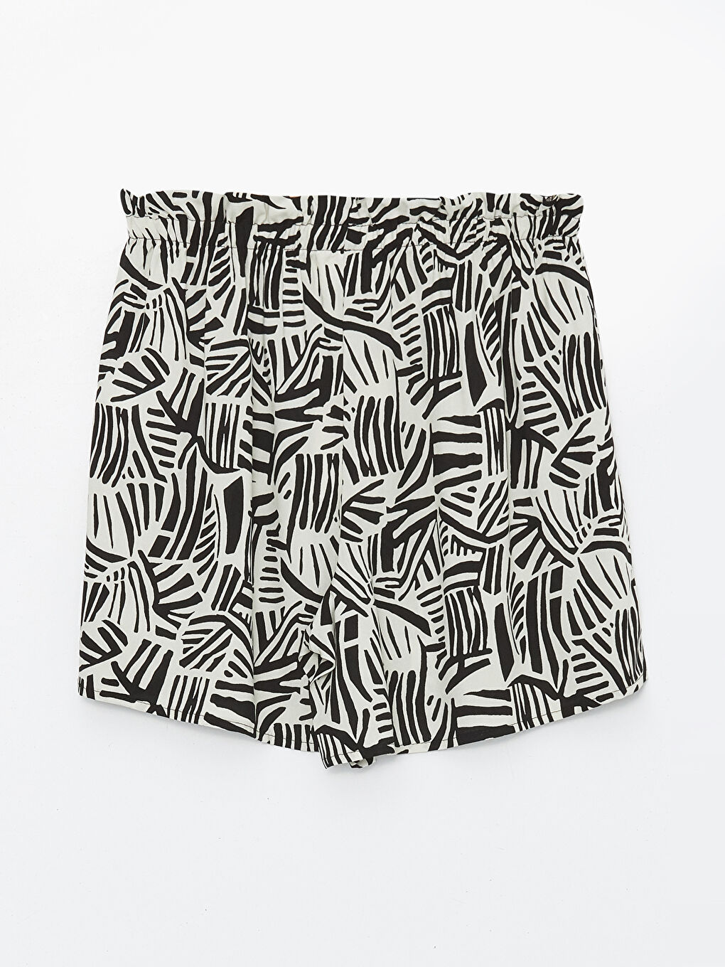 Women's Elastic Waist Patterned  Shorts -S47259Z8-LQJ