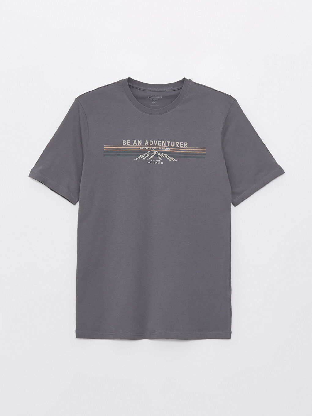 Crew Neck Short Sleeve Printed Combed Cotton Men's T-shirt -S47265Z8-R2H
