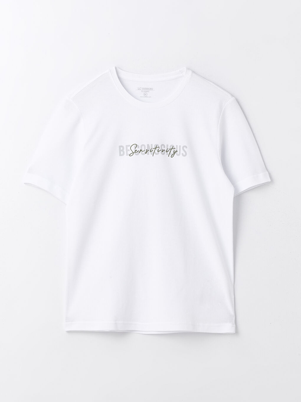 Crew Neck Short Sleeve Printed Piqué Men's T-Shirt -S47268Z8-Q6K
