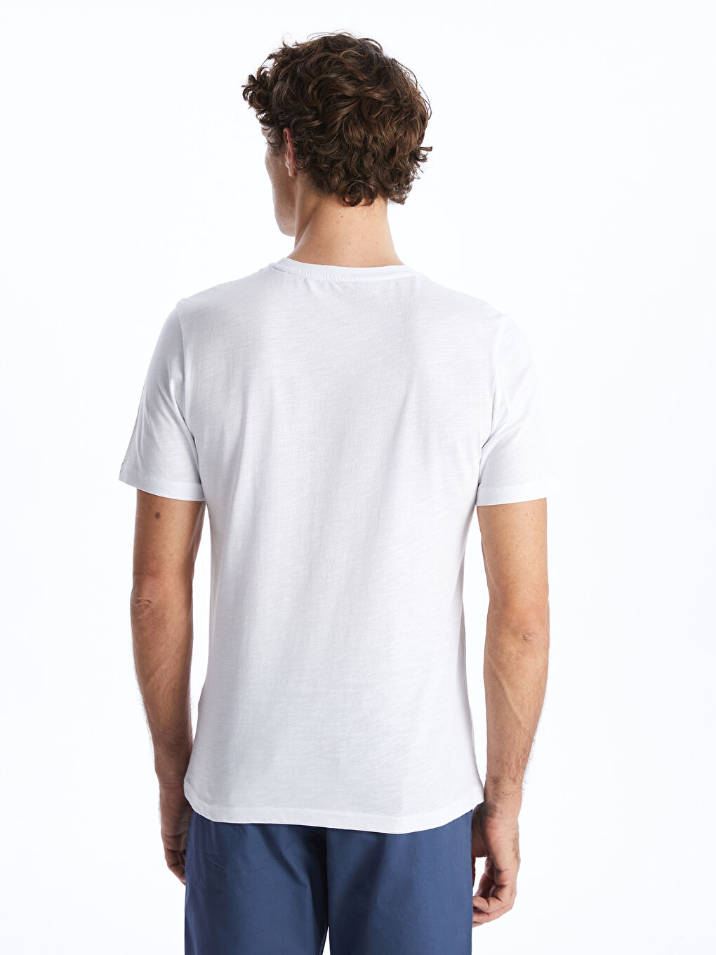 Crew Neck Short Sleeve Printed Men's T-shirt -S47270Z8-Q6K