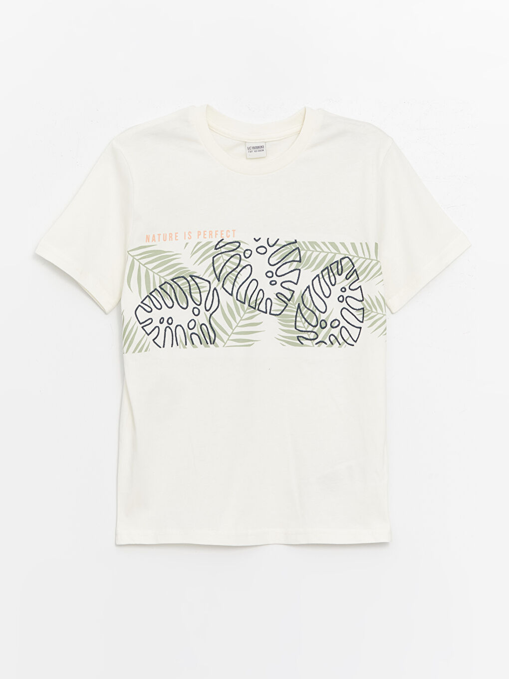 Crew Neck Printed Short Sleeve Boys' T-Shirt -S47298Z4-FDJ