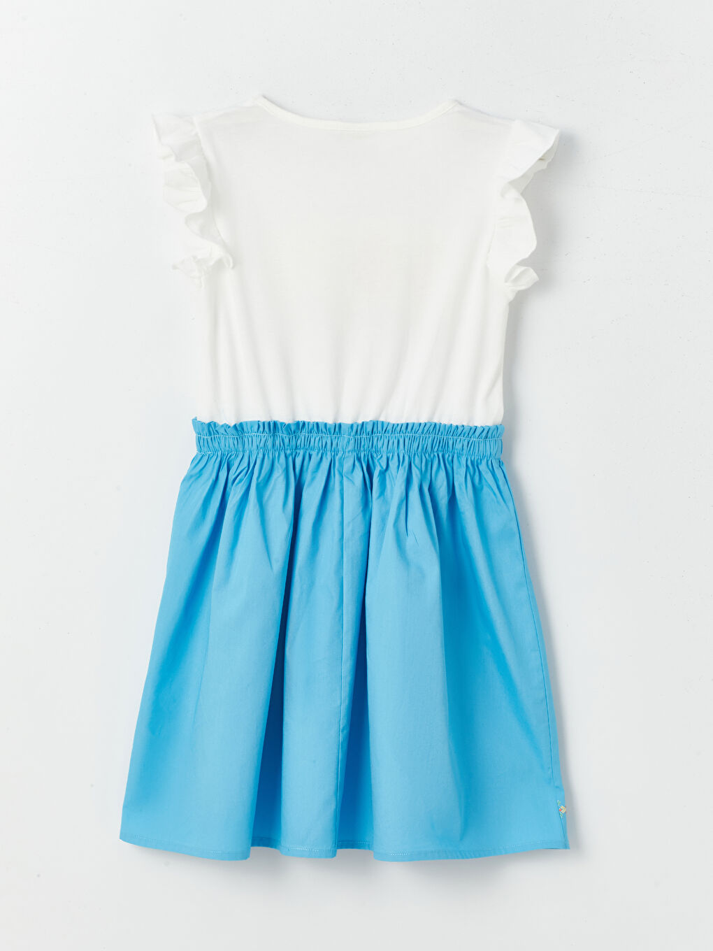 Crew Neck Embroidered Girls' Dress-1