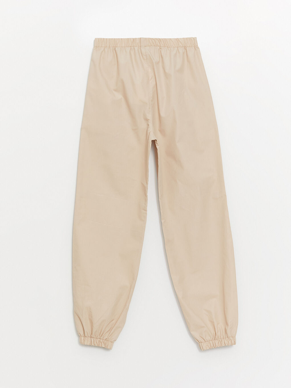 LCW Kids Bej Beli Lastikli Kız Çocuk Jogger Pantolon - 1