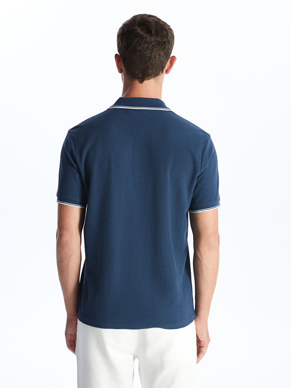 Polo Neck Short Sleeve Pique Men's T-Shirt -S47341Z8-J2H