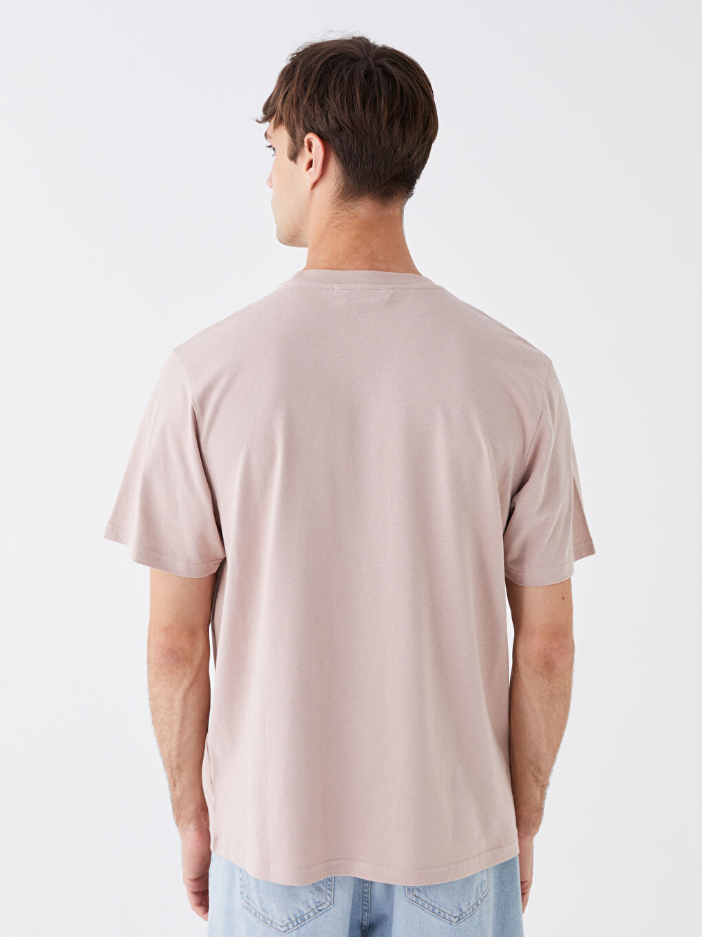 XSIDE Crew Neck Short Sleeve Printed Combed Cotton Men's T-shirt -S47351Z8-VY3
