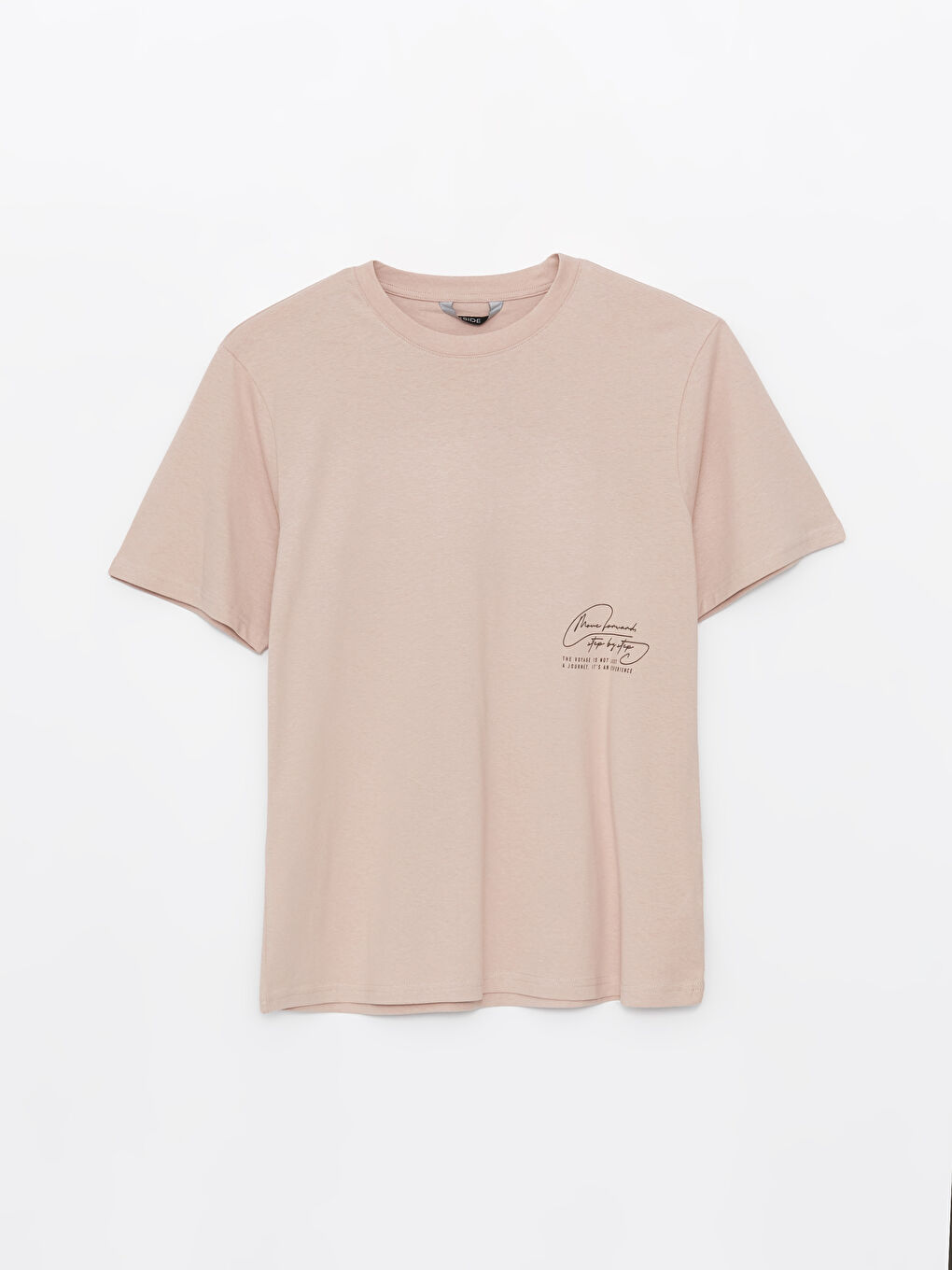 XSIDE Crew Neck Short Sleeve Printed Combed Cotton Men's T-shirt -S47351Z8-VY3