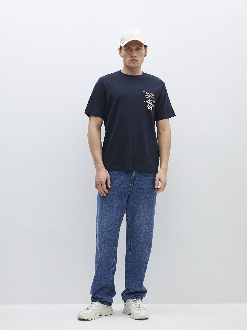 Crew Neck Short Sleeve Printed Combed Cotton Men's T-shirt -S47353Z8-HRZ