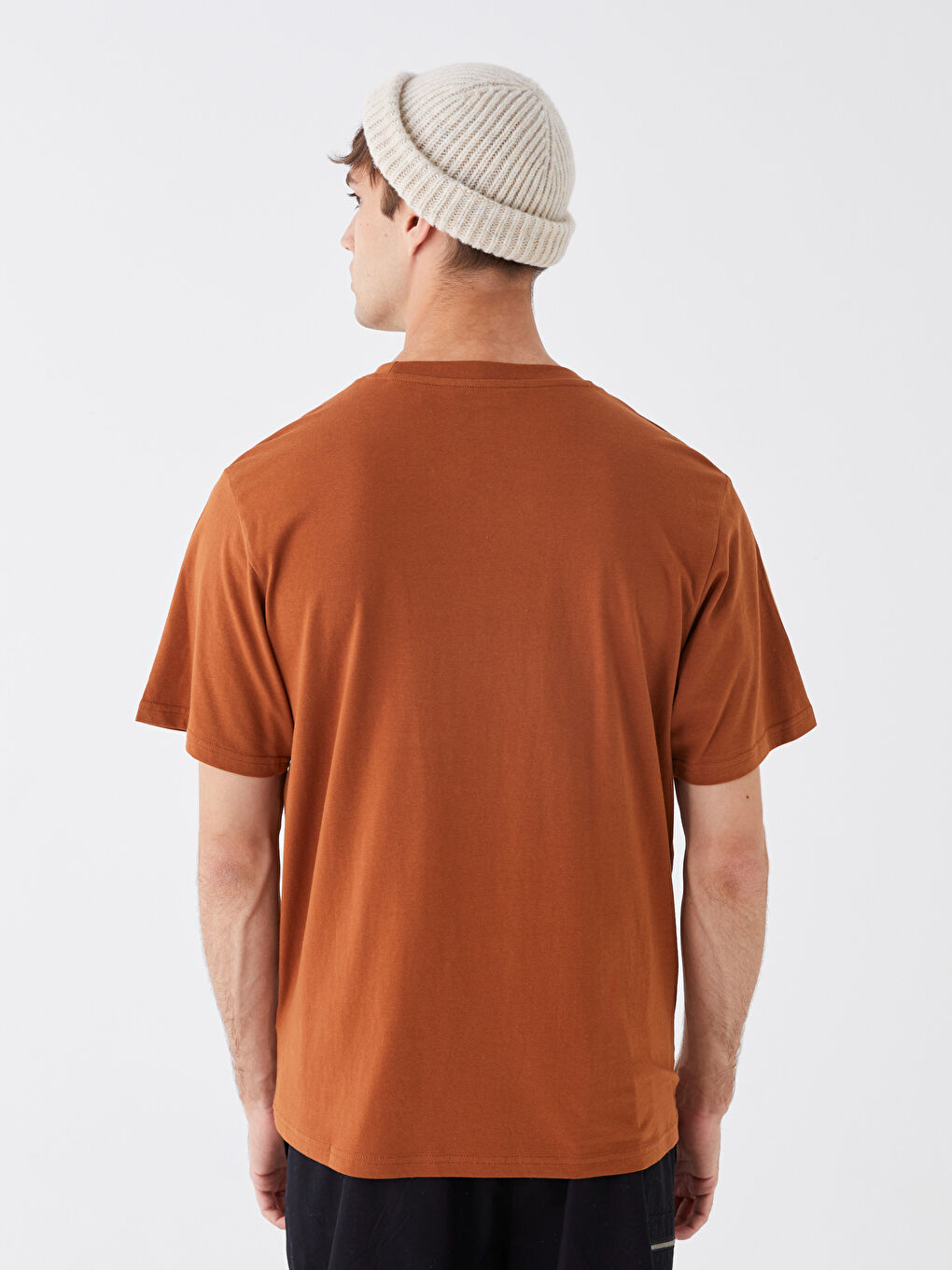 Crew Neck Short Sleeve Printed Men's T-Shirt-4