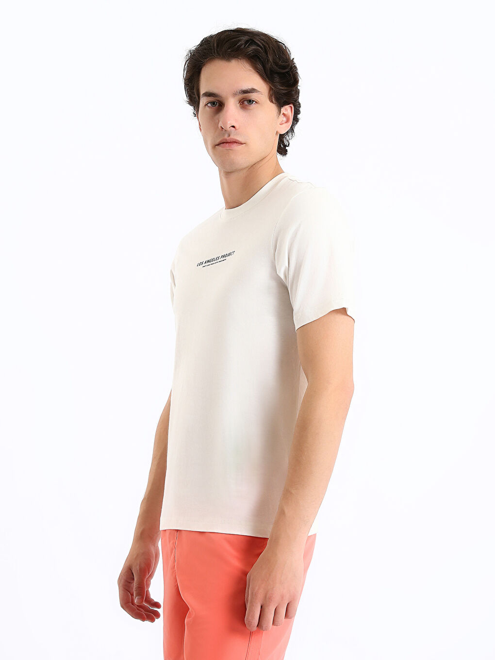 تیشێرتی پیاوان یەخە خڕ قۆڵ کورت چاپی کراو لە لۆکەی شانەکراو-6