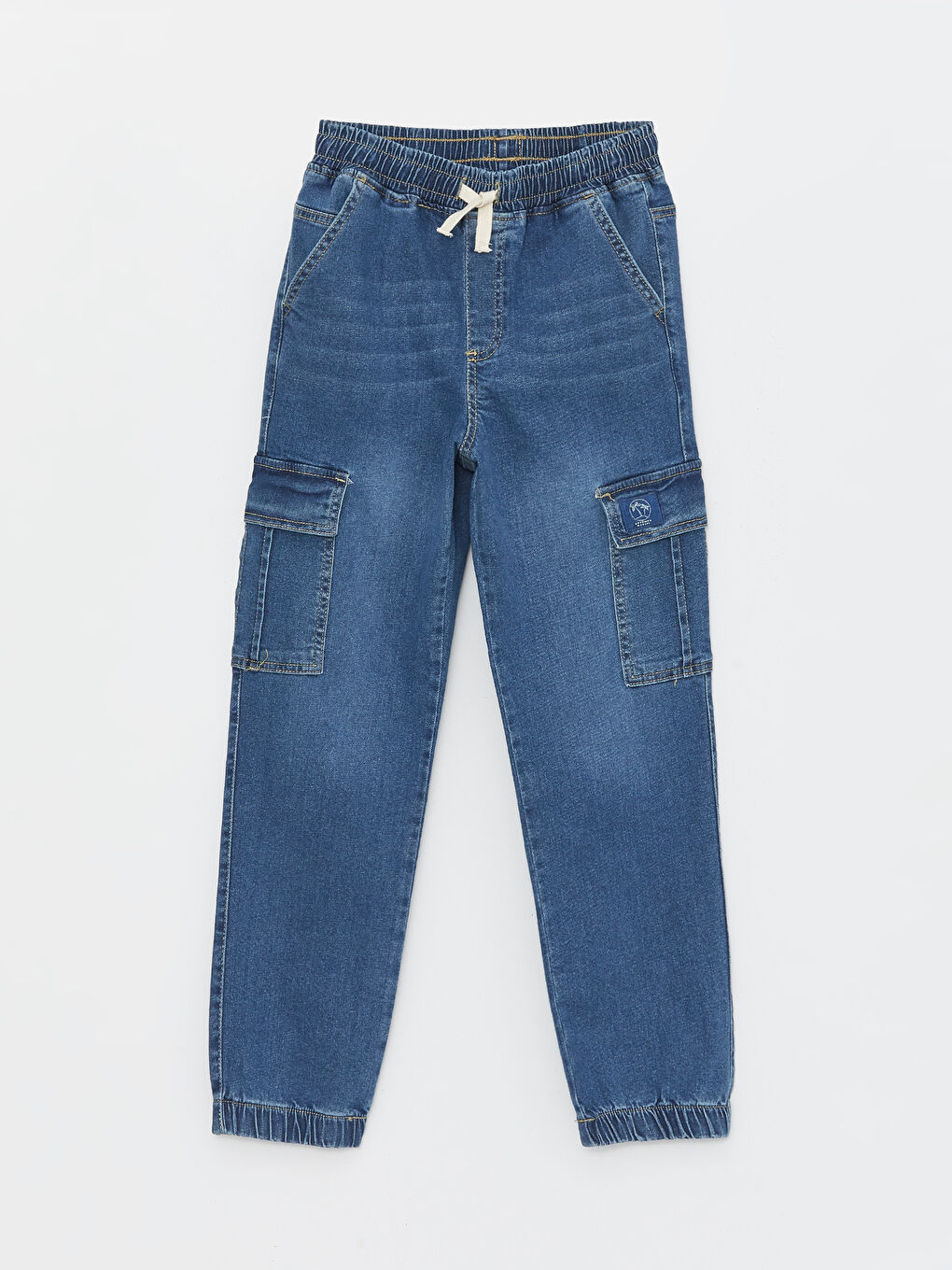 Boys Cargo Jeans With Elastic Waist -S47467Z4-507
